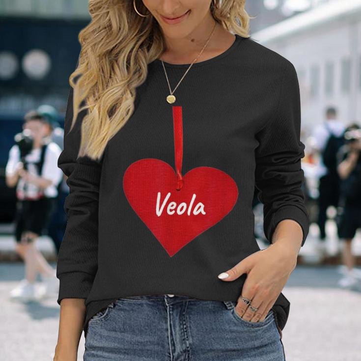 Hearteola – I Loveeola Personalisiertes Geschenk Langarmshirts Geschenke für Sie