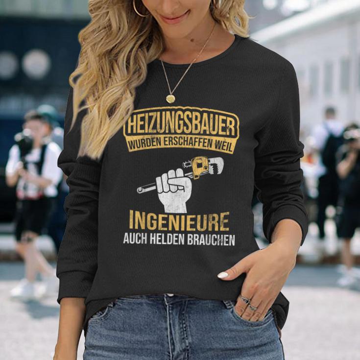 Heizungsbauer Herden Der Ingenieure Heater Building Langarmshirts Geschenke für Sie