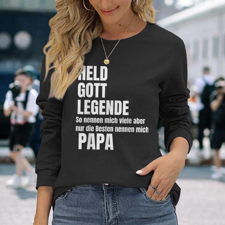 Held God Legend Die Besten Nennen Mich Papa Langarmshirts Geschenke für Sie