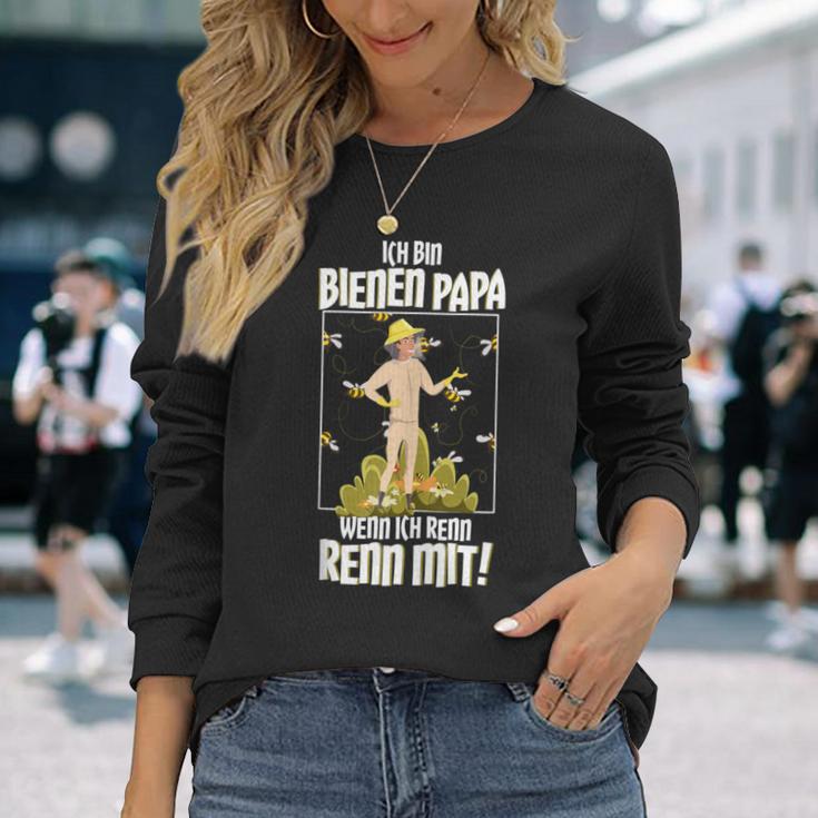 Herren Bienen Papa Lustiges Bienenzüchter Imker Honig Bienen Langarmshirts Geschenke für Sie