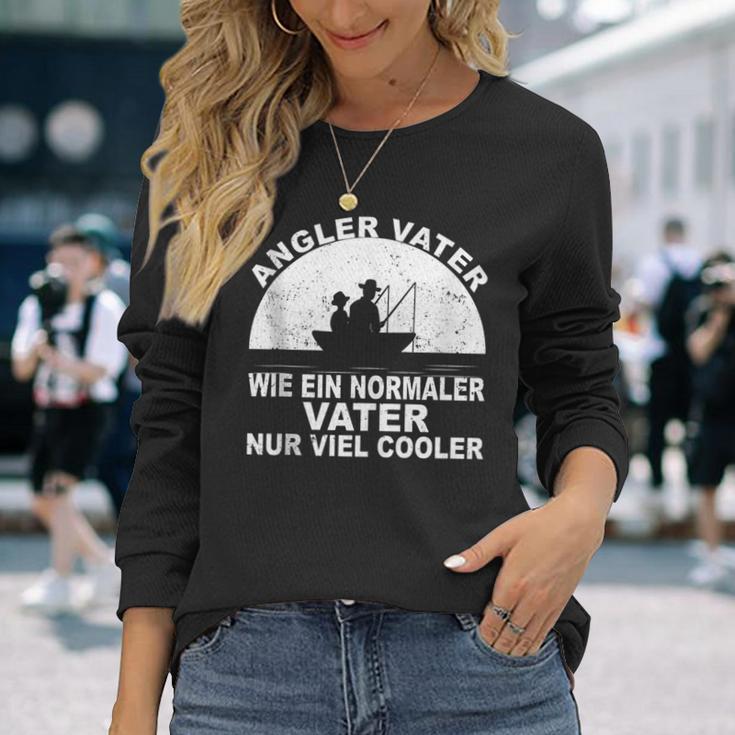 Herren Fischen Angeln Fischer Papa Anglerater Sonnenuntergang Langarmshirts Geschenke für Sie