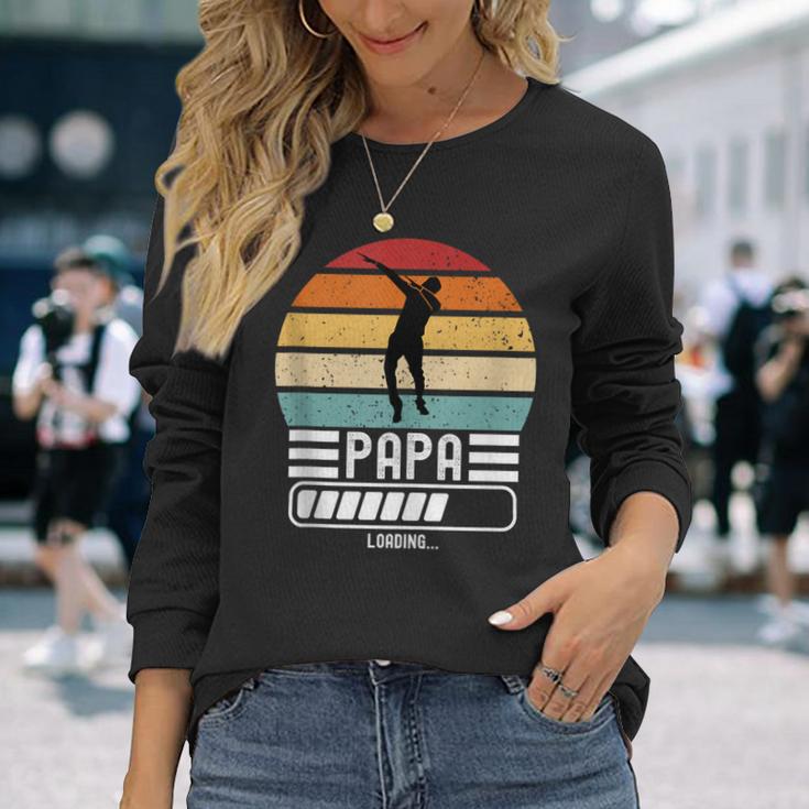 Herren Lustig Papa Loading Bald Papaater Ich Werde Papa Langarmshirts Geschenke für Sie