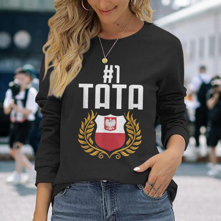 Herren Tatko Ojczulek Tato Papa Ojciecatertag Tata Langarmshirts Geschenke für Sie