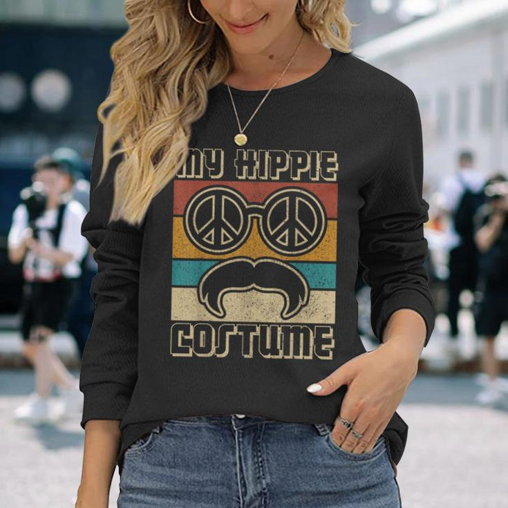 Hippie Costume Outfit Hippy Costume 60S Theme Party 70S Long Sleeve T-Shirt Gifts for Her