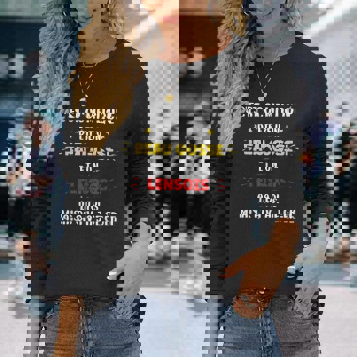 Homme Lensois Un Jours Toujours Lensois Homme Lens T-shirt à manches longues Cadeaux pour elle