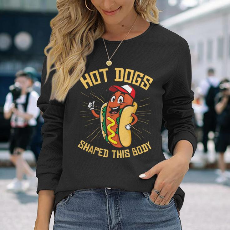 Hot Dogs Shaped This Body Long Sleeve T-Shirt Gifts for Her