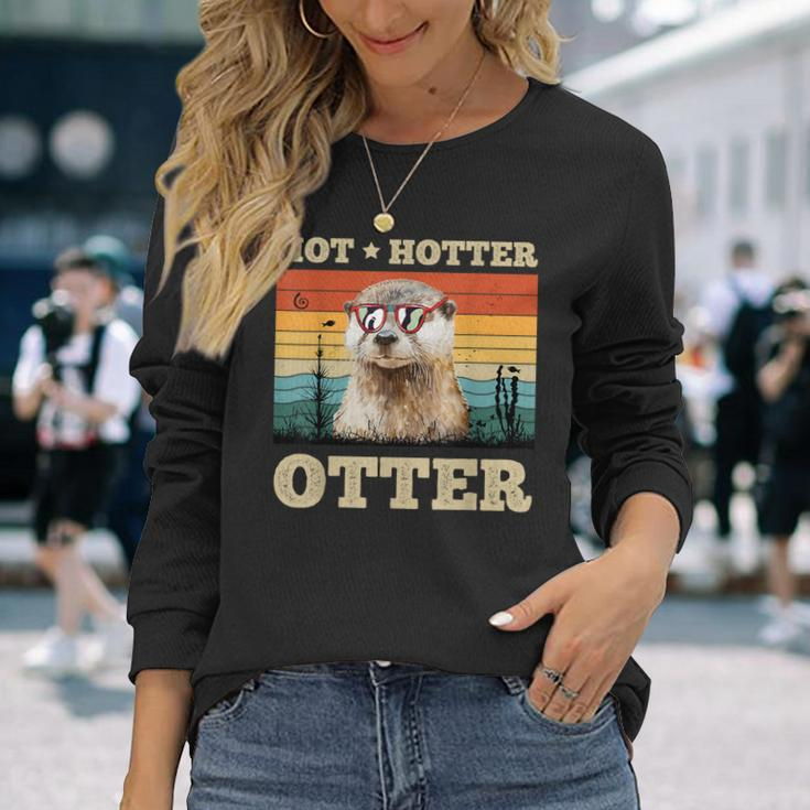 Hot Hotter Otter Sea Otter Otterlove Langarmshirts Geschenke für Sie