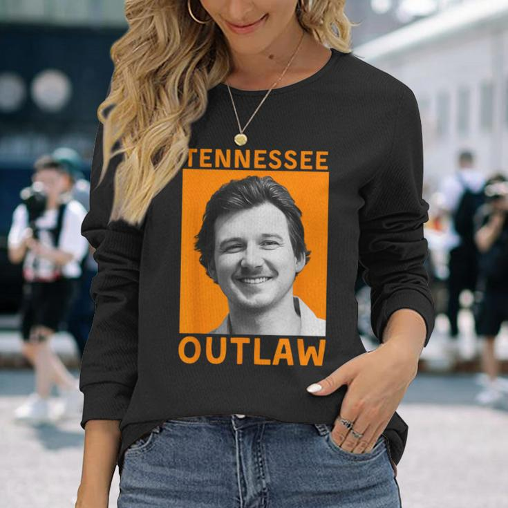 Hot Morgan Tennessee Outlaw Orange Shot April 2024 Long Sleeve T-Shirt Gifts for Her