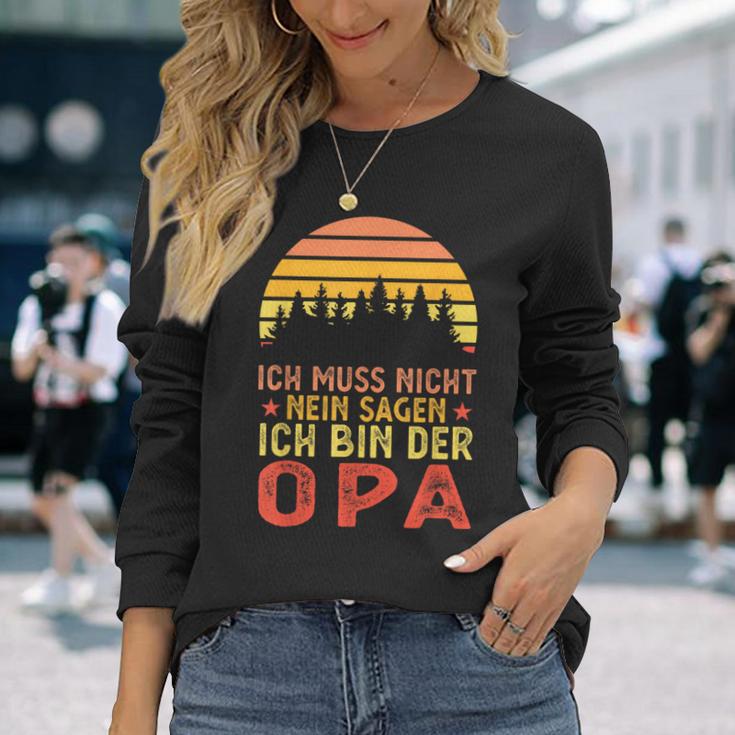 Ich Bin Der Opa Papa Family Langarmshirts Geschenke für Sie