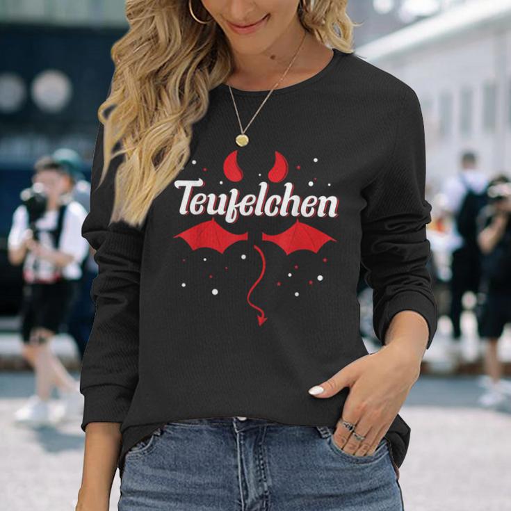 Ich Bin Ein Deufelchen Fancy Dress Carnival Devil Costume Langarmshirts Geschenke für Sie