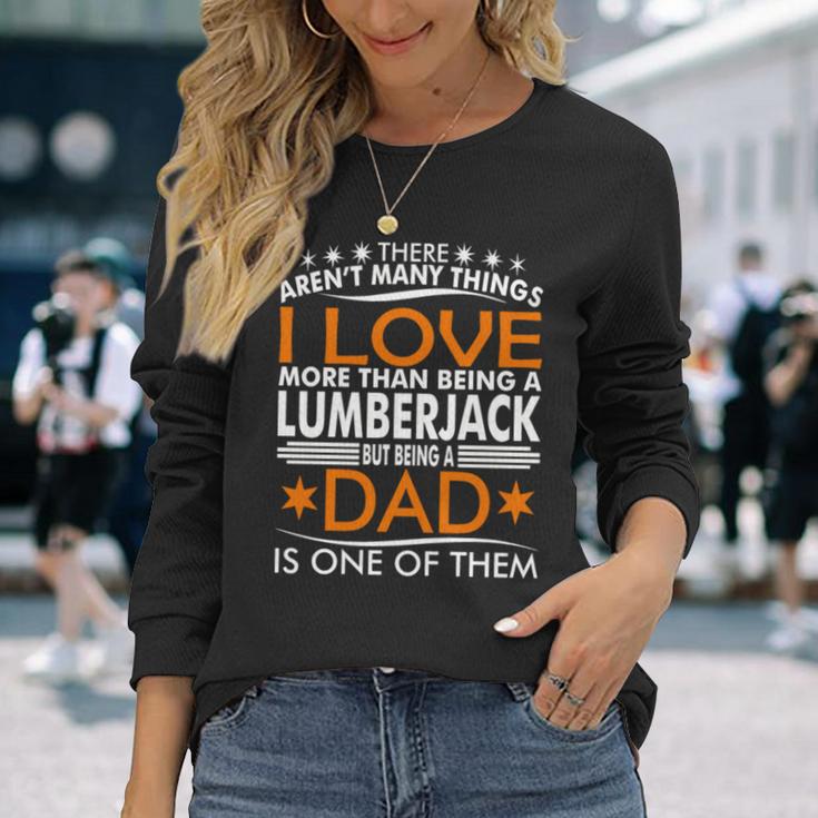 Ich Liebe Es Holzfäller Und Papa Zu Sein Langarmshirts Geschenke für Sie