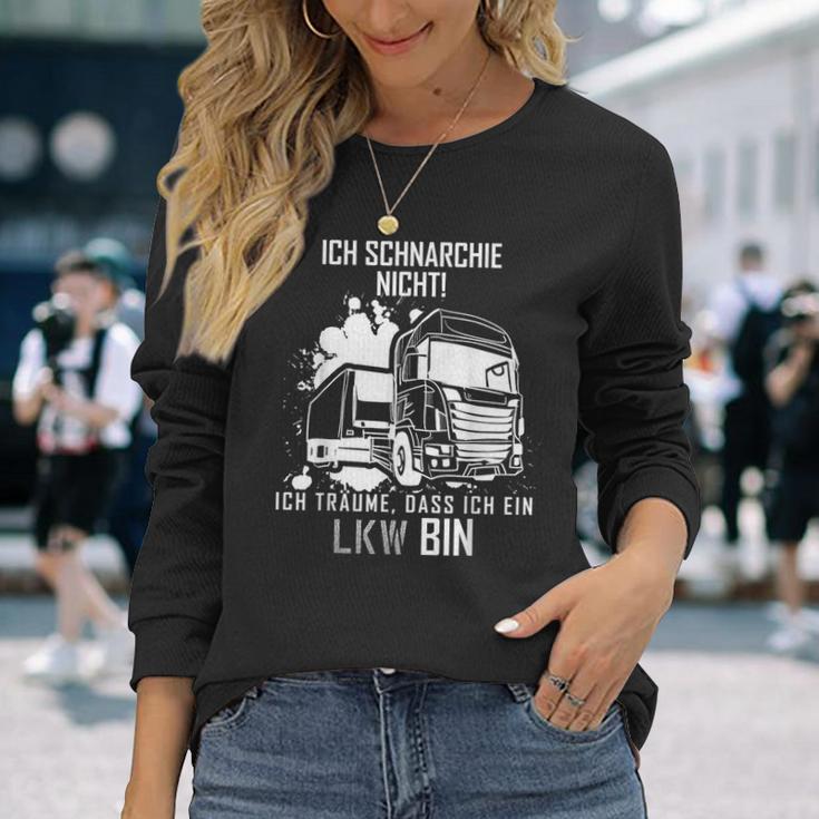 Ich Schnarche Nicht Ich Träume Ich Bin Ein Lkw Trucker Langarmshirts Geschenke für Sie