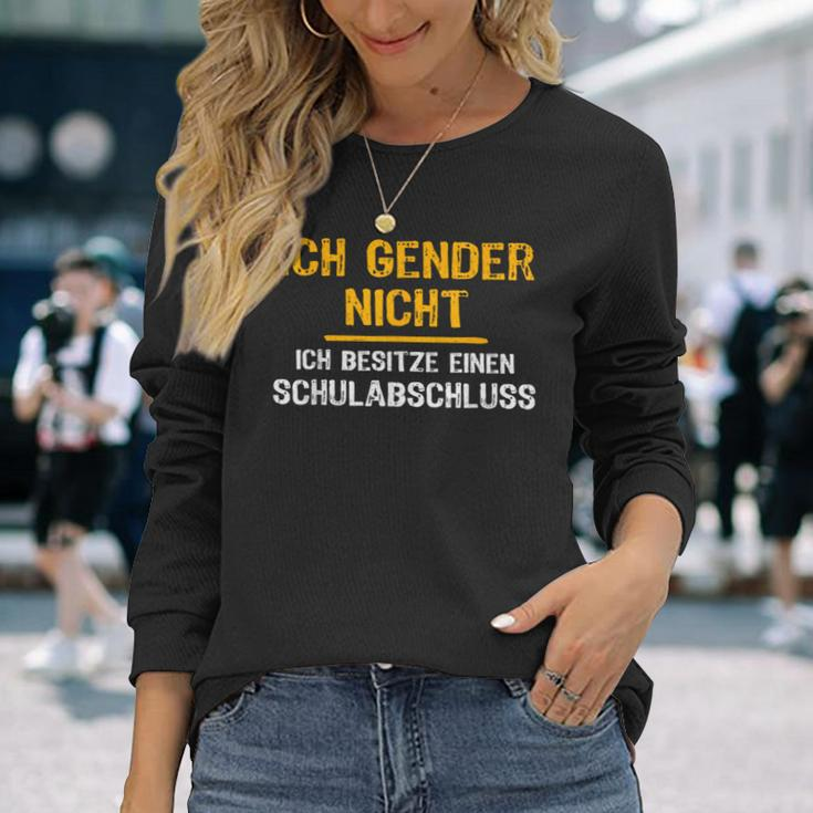 Ironie Ich Gender Nicht Gender Langarmshirts Geschenke für Sie