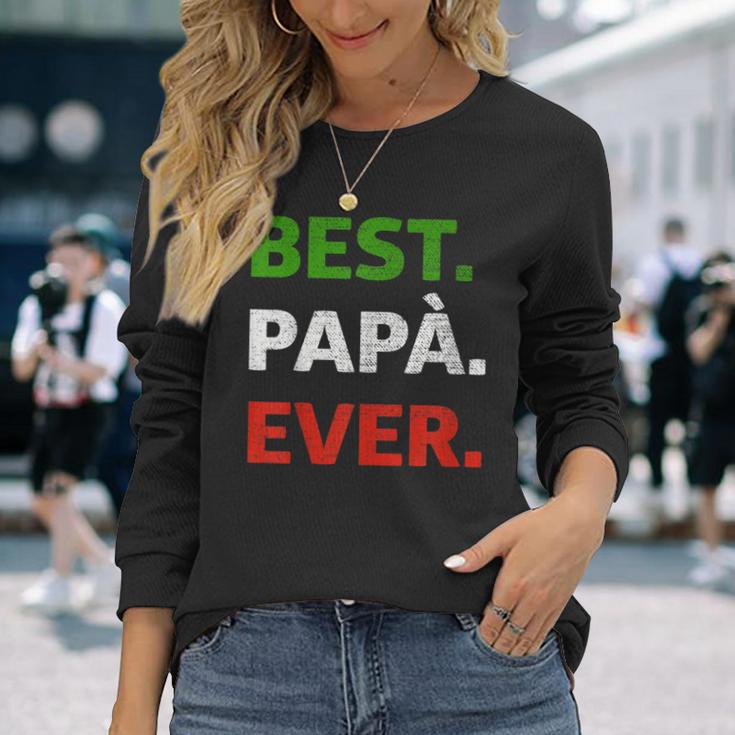 Italienisches Geschenk Füräter – Bester Papa Aller Zeiten Auf Italienisch Langarmshirts Geschenke für Sie