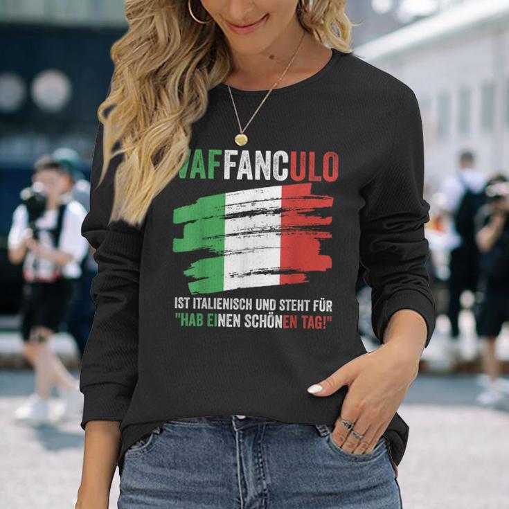 Italy Italian Sicilyaffanculo Langarmshirts Geschenke für Sie