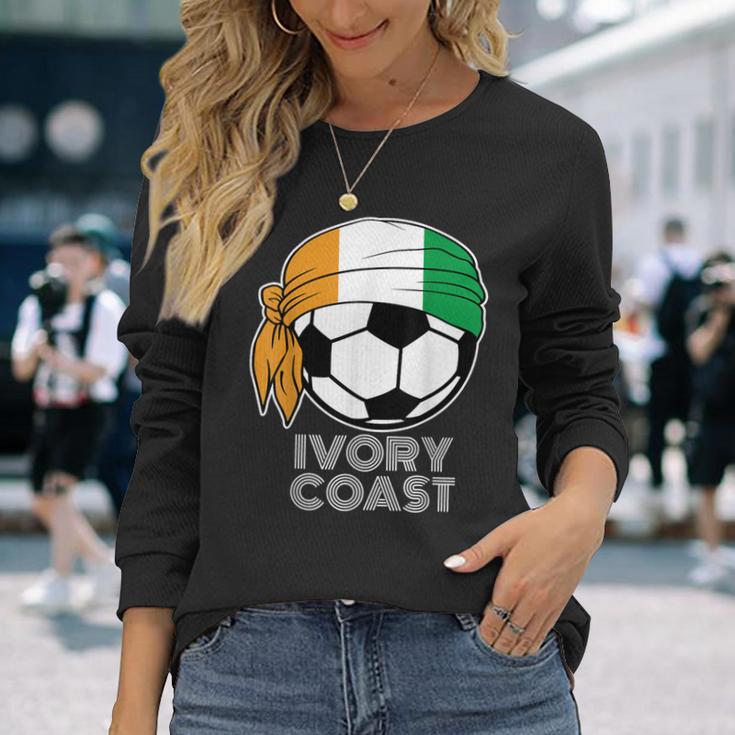 Ivory Coast Soccer Jersey 2019 Cote D'ivoire Football Fans Long Sleeve T-Shirt Gifts for Her