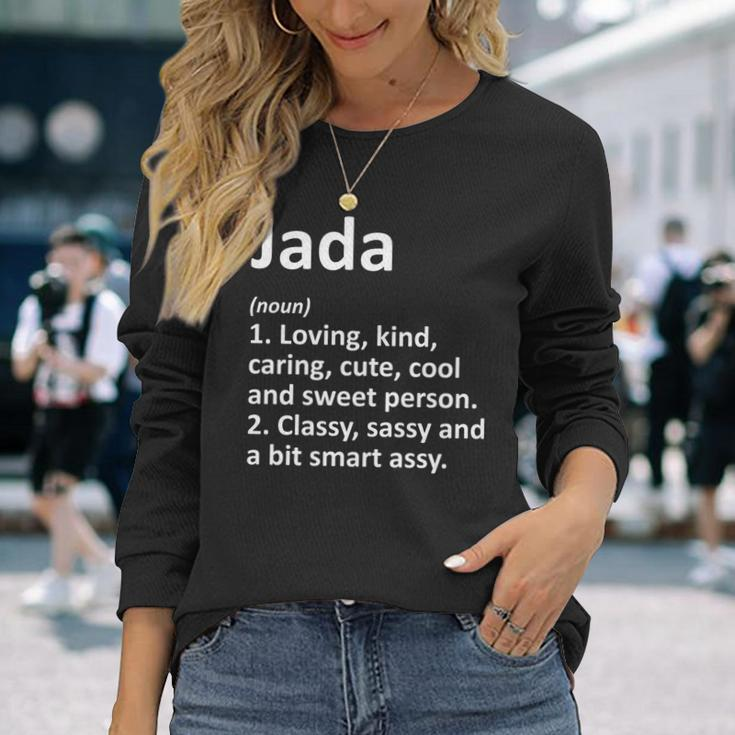 Jada Definition Personalized Name Birthday Idea Long Sleeve T-Shirt Gifts for Her