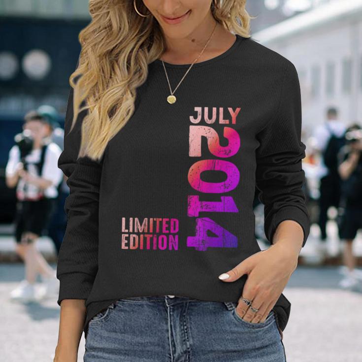 Jahr 2014 Monat Juli 2014 Retro 2014Intage 2014 Langarmshirts Geschenke für Sie