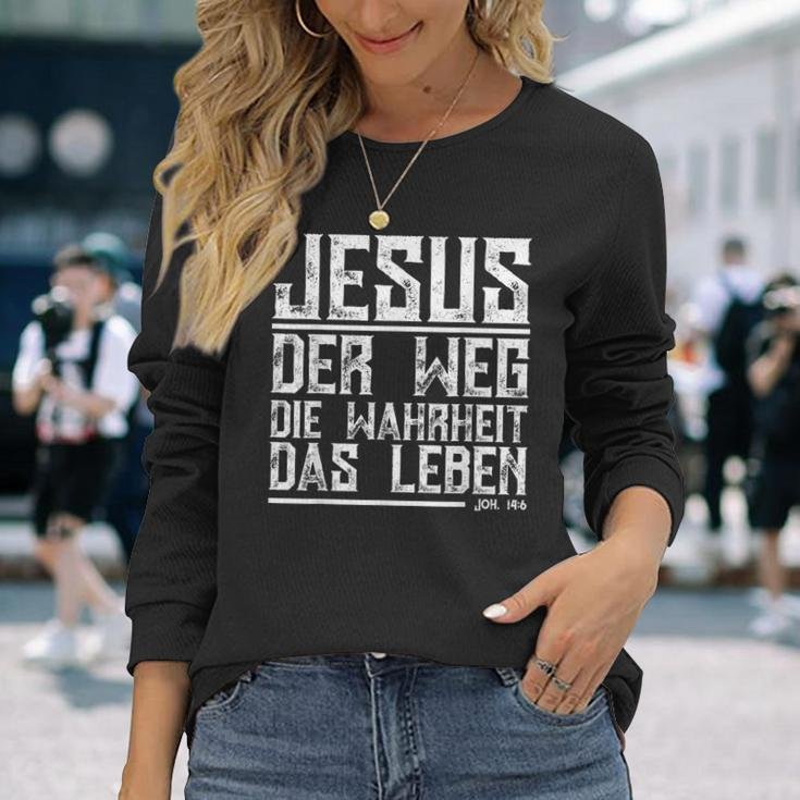 With Jesus Der Weg Die True Das Leben Langarmshirts Geschenke für Sie