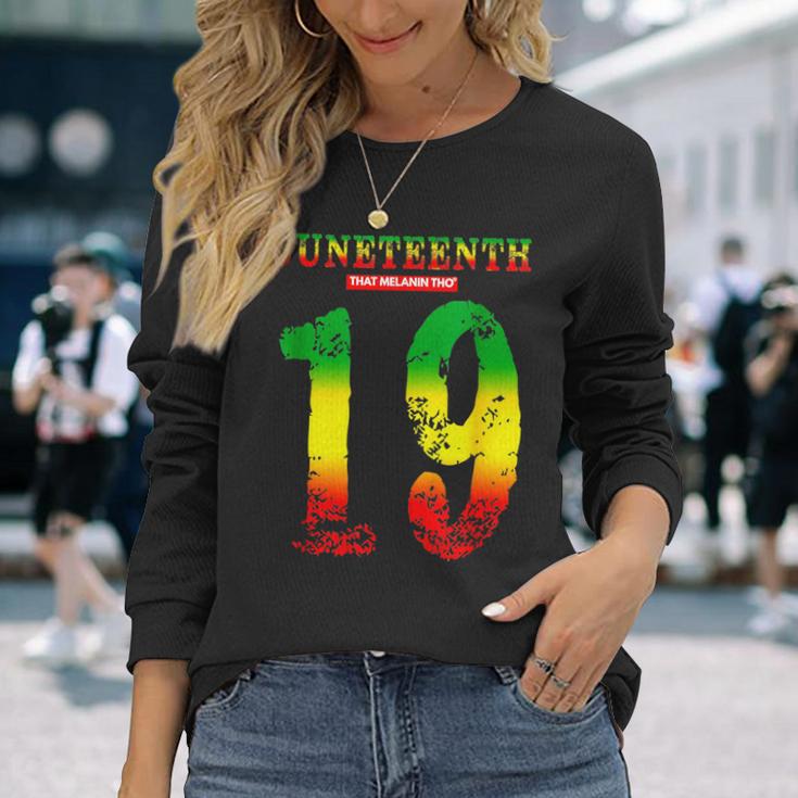 Junenth Vibes June 19Th 1865 Black Owned Brand Junenth Long Sleeve T-Shirt Gifts for Her