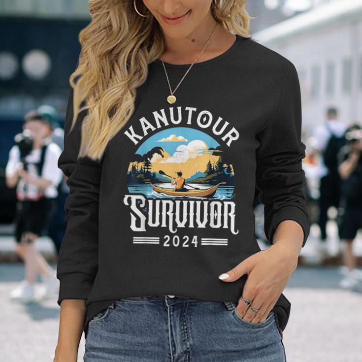 Kanufahrer Kanu Kanutour Survivor 2024 Langarmshirts Geschenke für Sie