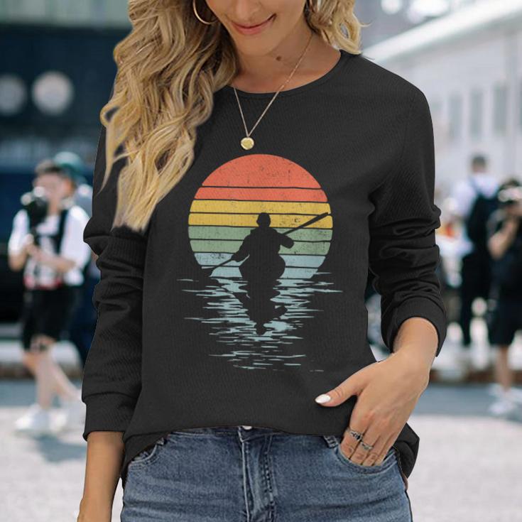 Kayak Vintage Horizon Motif Langarmshirts Geschenke für Sie