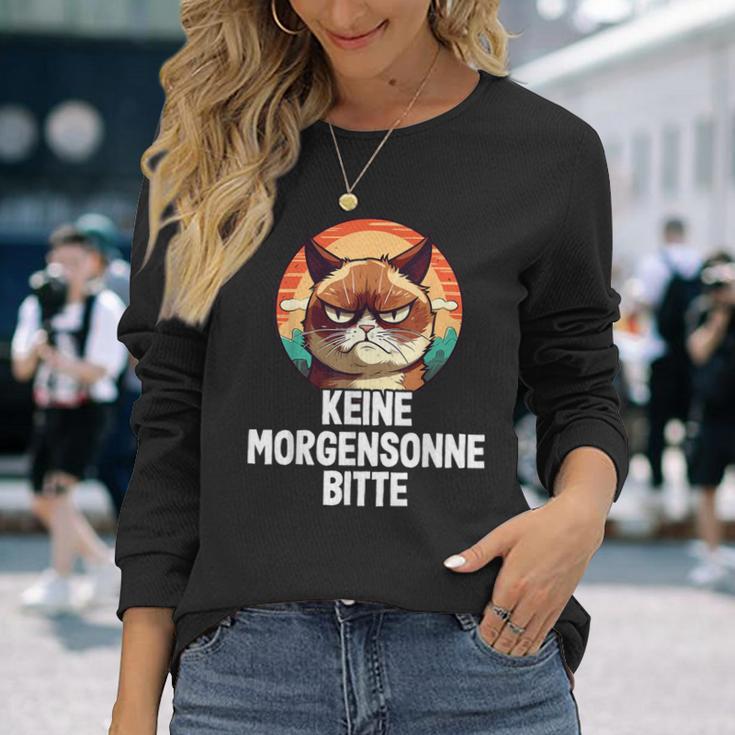 Keine Morgensonne Bitte Morgenmuffel Langarmshirts Geschenke für Sie