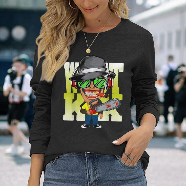 Killer Mafia Monkey Long Sleeve T-Shirt Gifts for Her