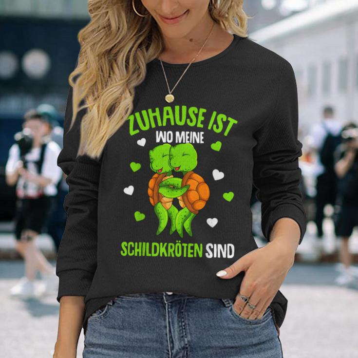 Kinder-Langarmshirts Zuhause Ist Wo Meine Schildkröten Sind mit Turtle-Design Geschenke für Sie