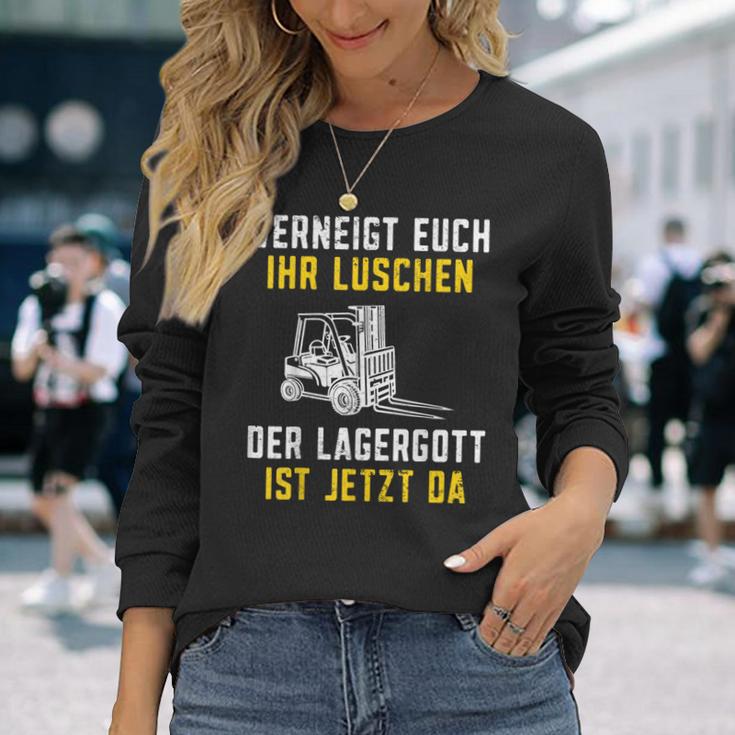 Lagergott Ist Jetzt Da Stapler Forklift Driver S Langarmshirts Geschenke für Sie