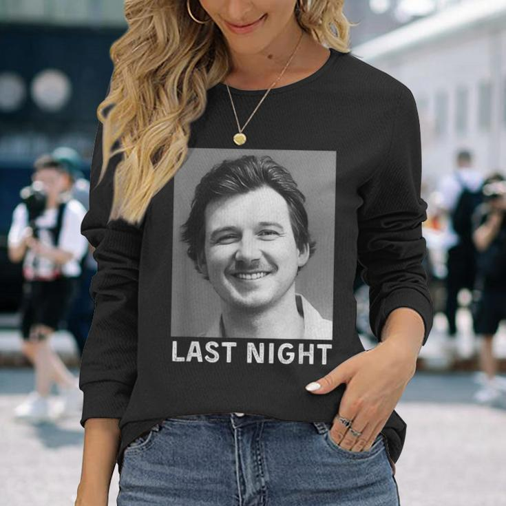Last Night Hot Of Morgan Trending Shot April 2024 Long Sleeve T-Shirt Gifts for Her