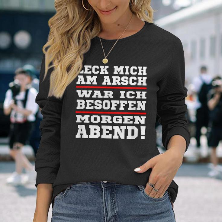 Leck Mich Am Arsch War Ich Besoffen In German Langarmshirts Geschenke für Sie