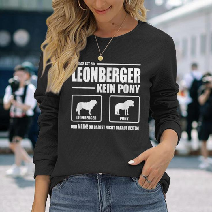 Leonberger Kein Pony Dog Dog Saying Dog Langarmshirts Geschenke für Sie