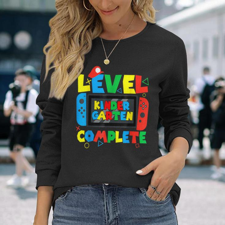Level Kindergarten Complete Graduation Last Day Of School Long Sleeve T-Shirt Gifts for Her