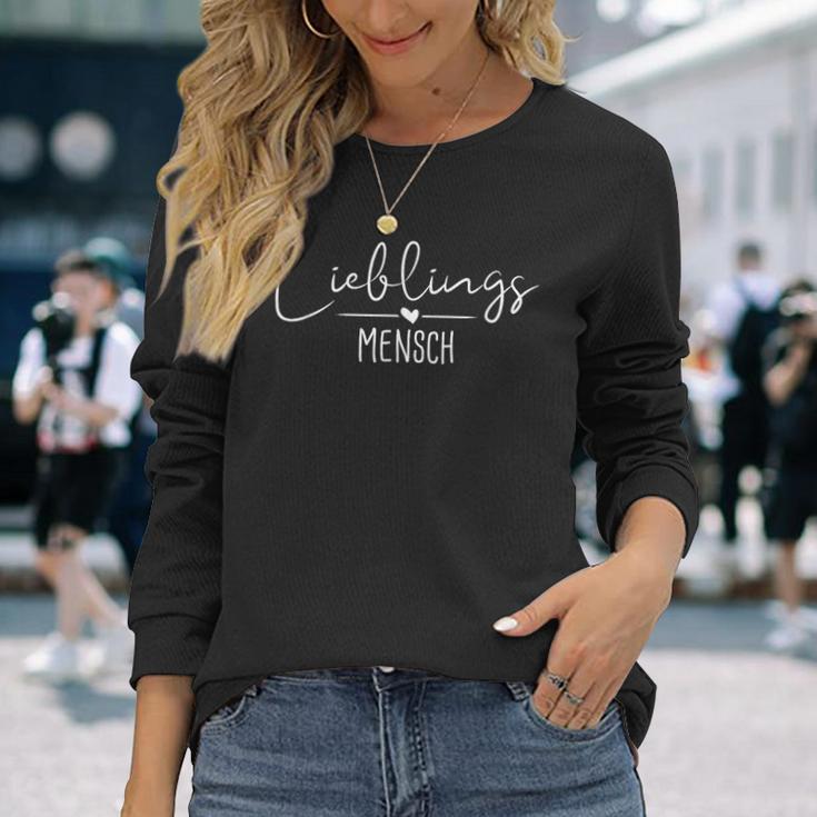 Lieblingsmensch Liebling Beziehung Valentinstag Love Langarmshirts Geschenke für Sie