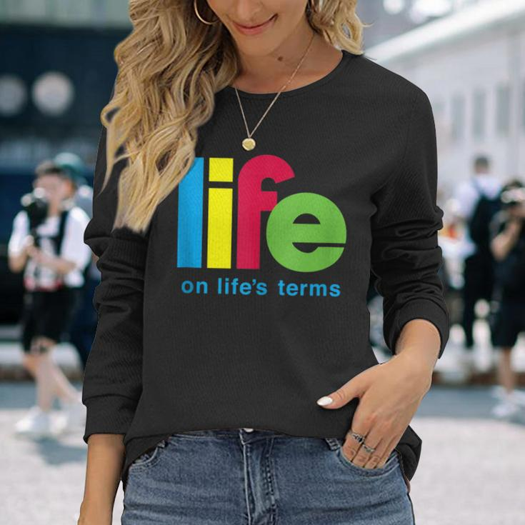 Life On Life's Terms Aa Na Sobriety Recovery Long Sleeve T-Shirt Gifts for Her