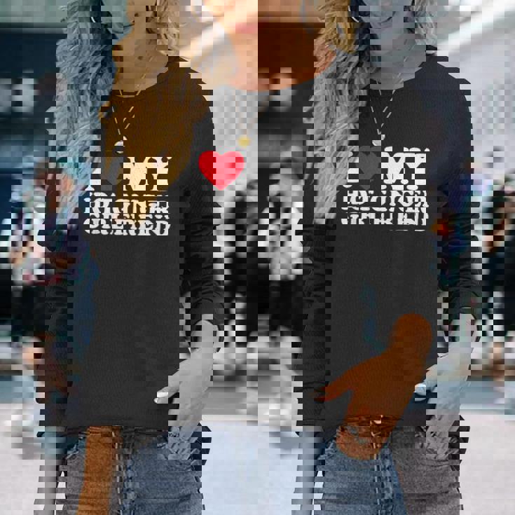 I Love My Hot Ginger Girlfriend I Love My Ginger Girlfriend Long Sleeve T-Shirt Gifts for Her