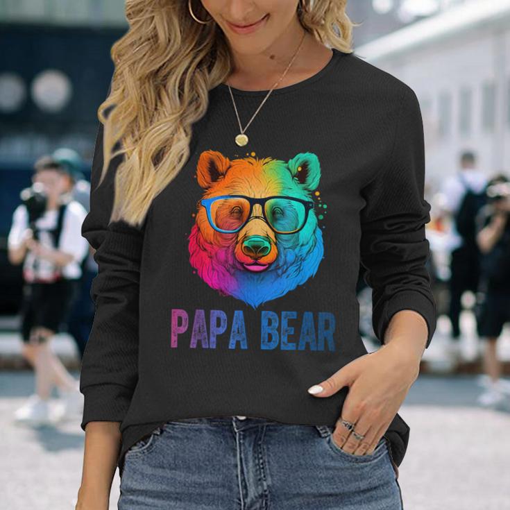 Lustiger Papa-Bär-Vatertag Opa-Vater Langarmshirts Geschenke für Sie