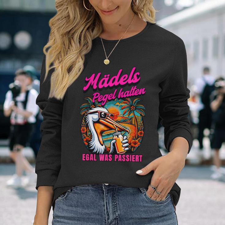 Mädels Pegel Halten Mallorca Party Langarmshirts Geschenke für Sie