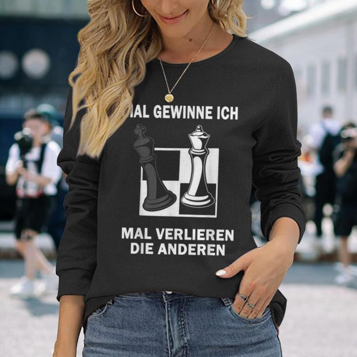 Mal Gewinne Ich Mal Verlieren Die Anderen Chess Chess Game Langarmshirts Geschenke für Sie