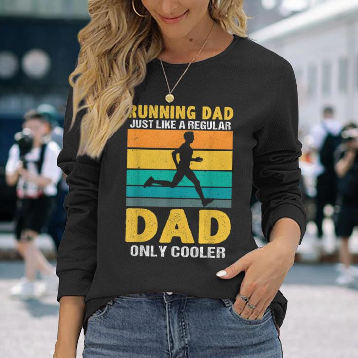 Marathon Run Papa Marathon Runner Langarmshirts Geschenke für Sie