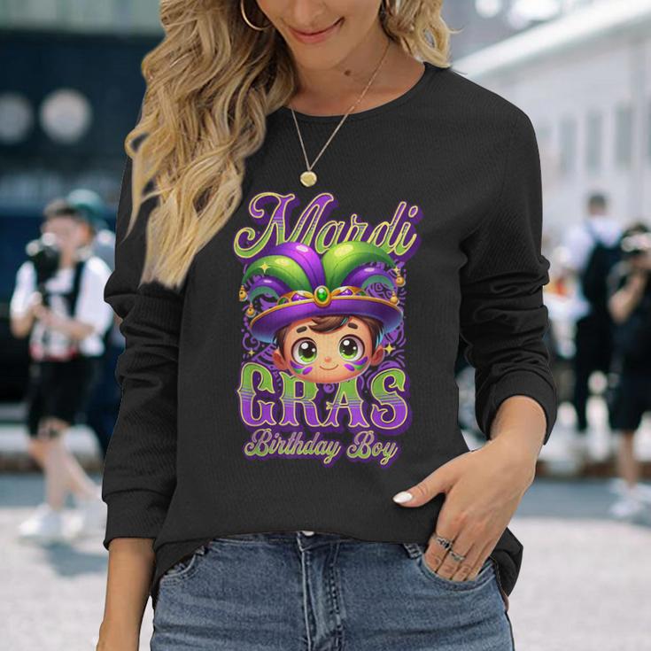 Mardi Gras Geburtstag Junge Kinder Männer Sohn Papa Ehemann Nola Langarmshirts Geschenke für Sie