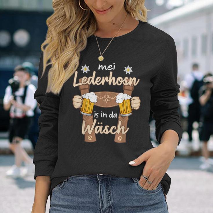 Mei Lederhosn Is In D Wäsch Oktoberfest Costume Replacement S Langarmshirts Geschenke für Sie