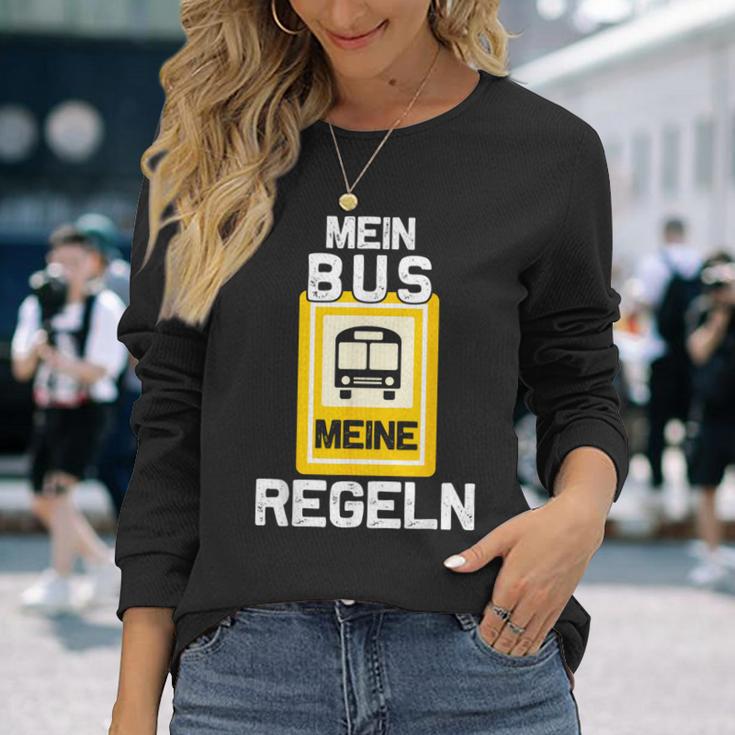 Mein Bus Meine Rules Bus Driver Langarmshirts Geschenke für Sie