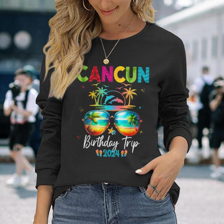 Mexico Cancun Vacation Group 2024 Long Sleeve T-Shirt Gifts for Her