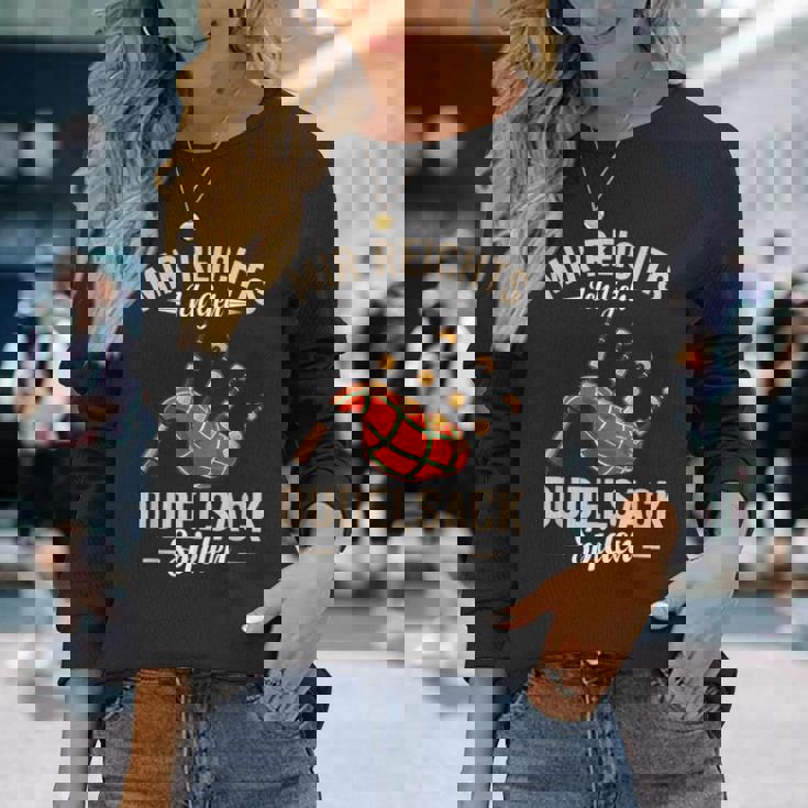 Mir Reichts Ich Geh Bagpipe Play Kilts Bagpipe Player Langarmshirts Geschenke für Sie