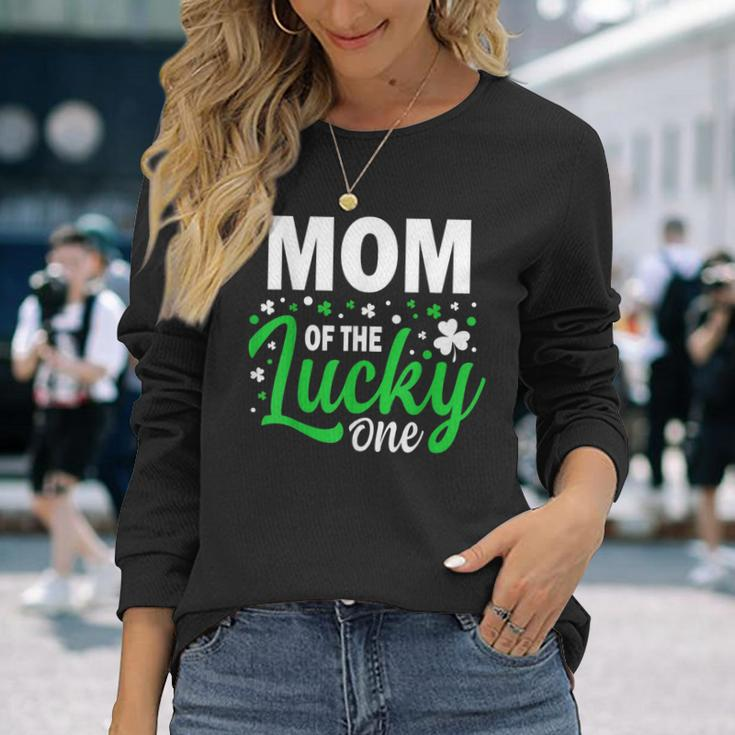 Mom Of The Lucky One Birthday Family St Patrick's Day Long Sleeve T-Shirt Gifts for Her