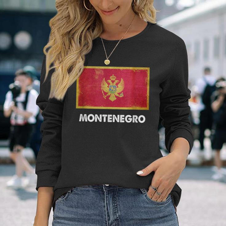 Monte Flag Jersey Montenegrinian Langarmshirts Geschenke für Sie