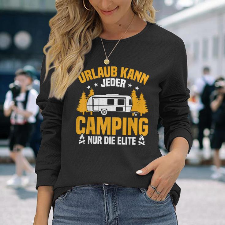 Motorhome Vacation Kann Jeder Camping Die Elite Camper Langarmshirts Geschenke für Sie