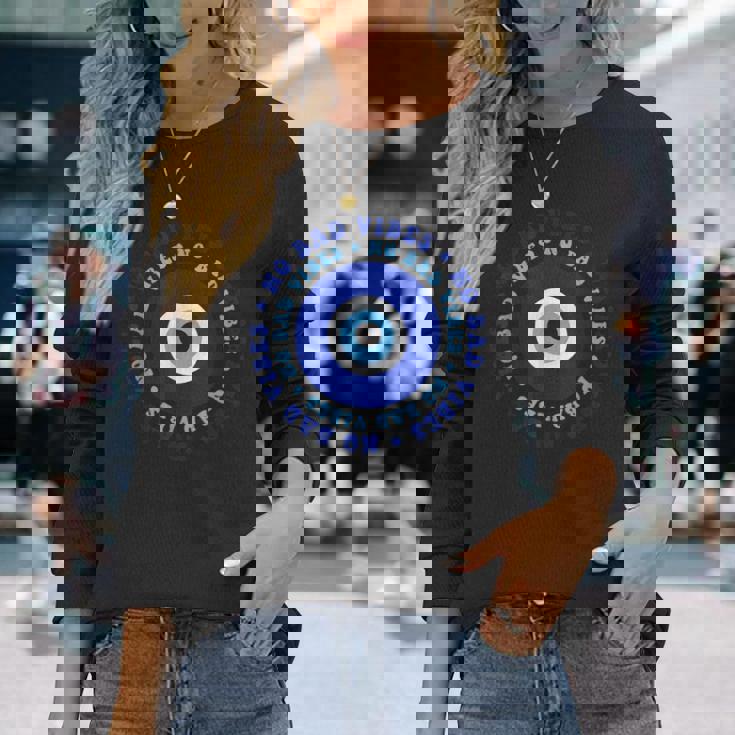 No Badibes Mauvais Œil Turc Mauvais Œil Nazar Mauvais Œil Grec T-shirt à manches longues Cadeaux pour elle